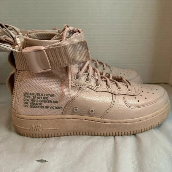 Nike SF Air Force 1 Mid Boys Size 5Y Pale Pink - Picture 7 of 16